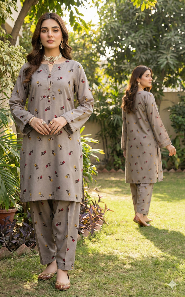 2 Piece Imported China Linen (Unstitched) - Wareeb.Shop