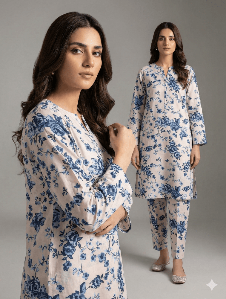 2 Piece Imported Linen (Unstitched) - Wareeb.Shop