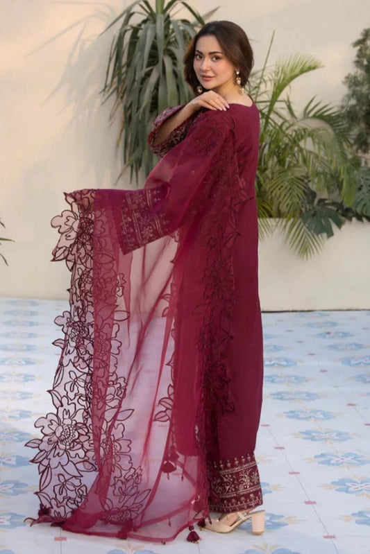 Allys - 3PC Lawn Embroidered Suit - Wareeb.Shop