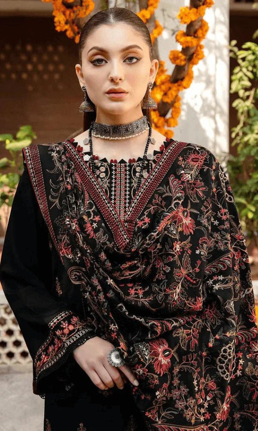 Bareeze Embroidered Dhanak Three Piece D - 742 - Wareeb.Shop