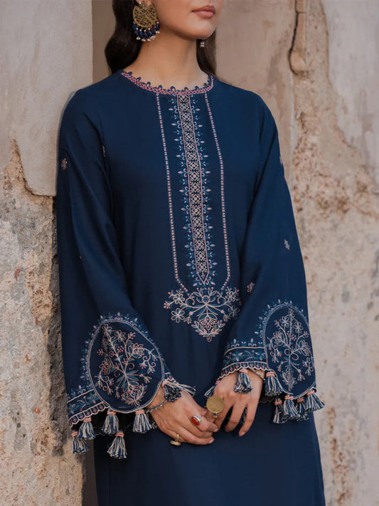 Izel Embroidered Dhanak Three Piece Winter BR - 84 - Wareeb.Shop