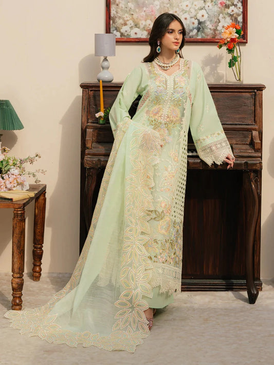 Mahnur | Caroline | 3 Pc Luxury Lawn - Wareeb.Shop