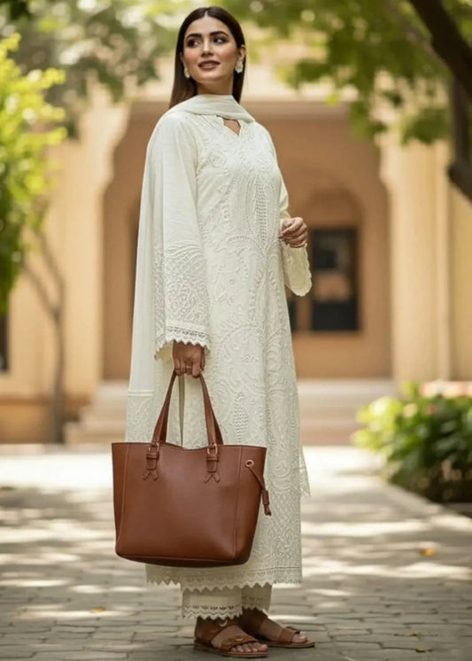 Motifz Embroidered Dhanak Three Piece Winter D - 235 - Wareeb.Shop