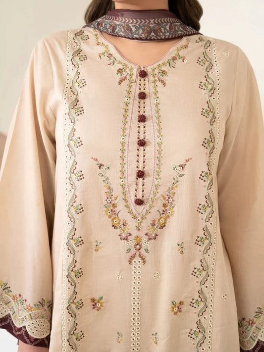 Zarashahjhan Embroidered Dhanak Three Piece COCO - 199 - Wareeb.Shop