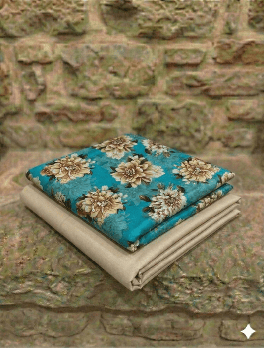 2 Piece Bonenza Orginal Lawn (Unstitched) - Wareeb.Shop