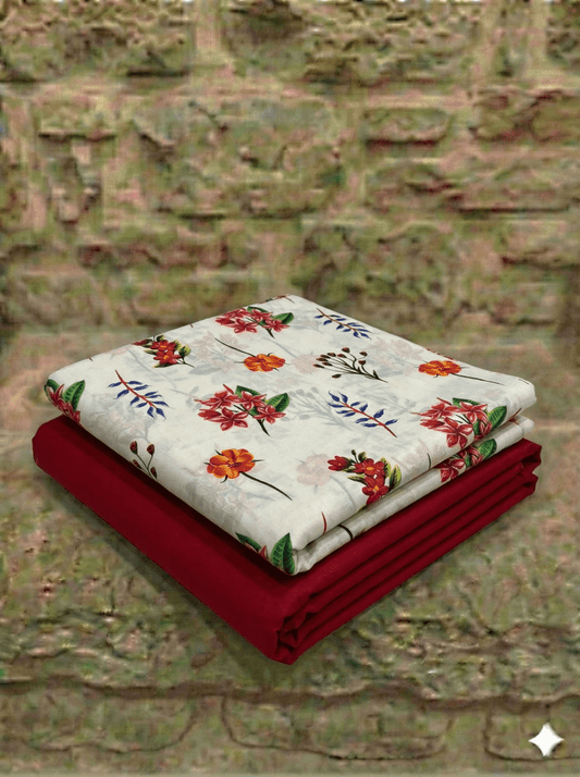 2 Piece Bonenza Orginal Lawn (Unstitched) - Wareeb.Shop