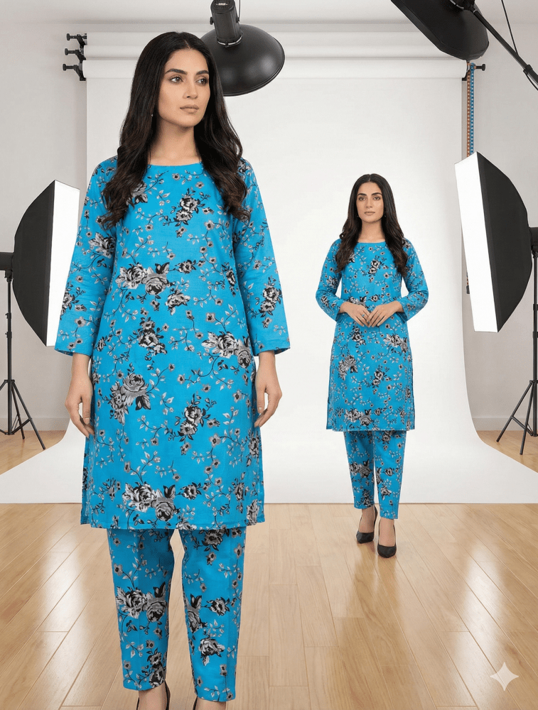 2 Piece Imported China Linen (Unstitched) - Wareeb.Shop