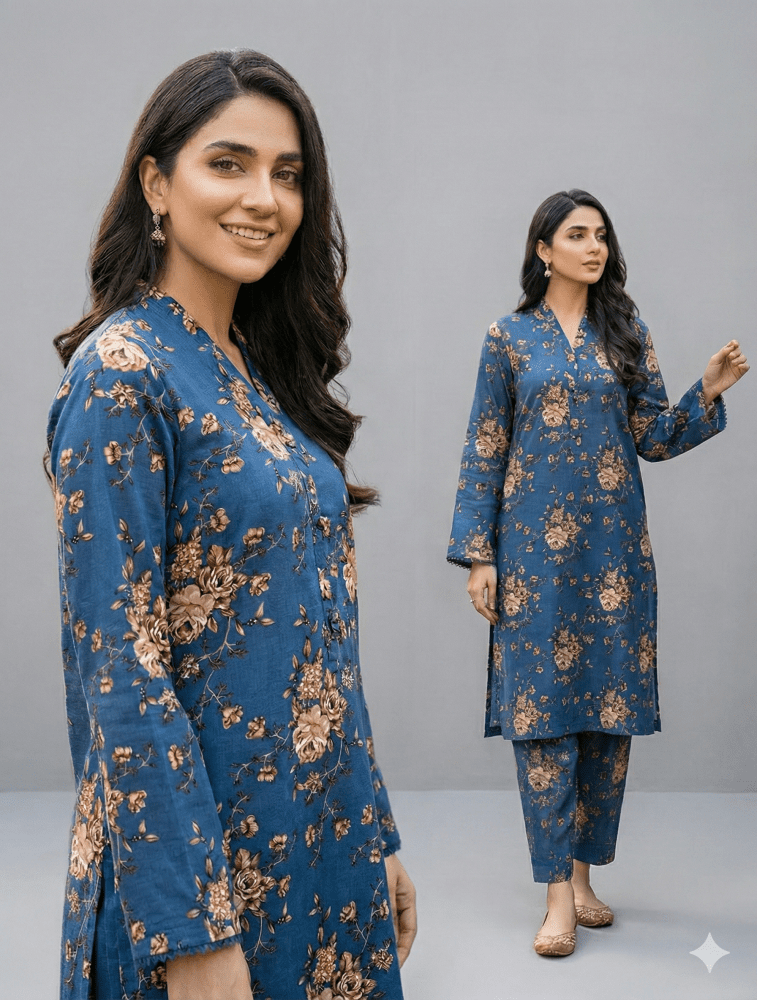 2 Piece Imported China Linen (Unstitched) - Wareeb.Shop