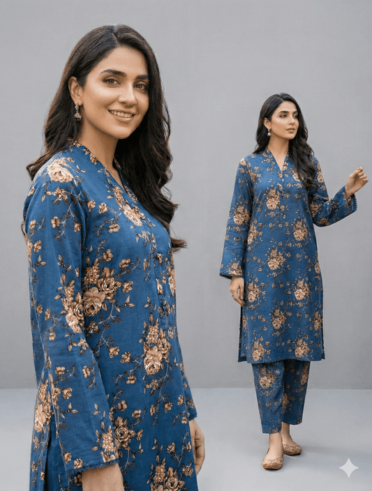 2 Piece Imported China Linen (Unstitched) - Wareeb.Shop