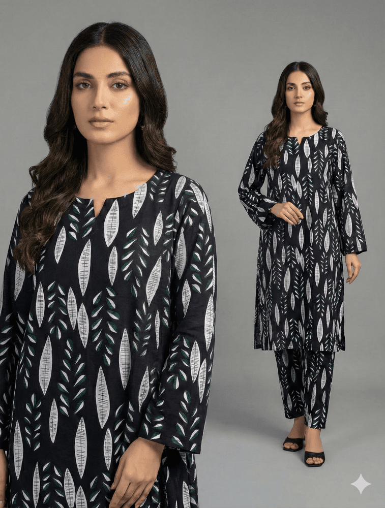 2 Piece Imported China Linen (Unstitched) - Wareeb.Shop