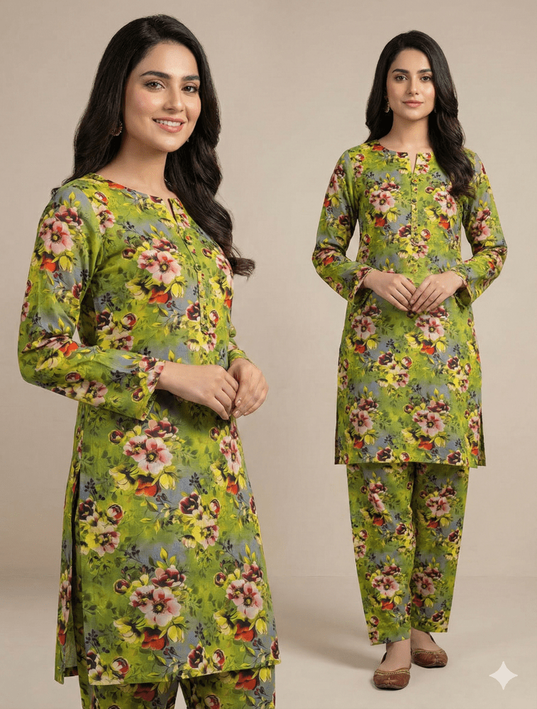 2 Piece Imported China Linen (Unstitched) - Wareeb.Shop