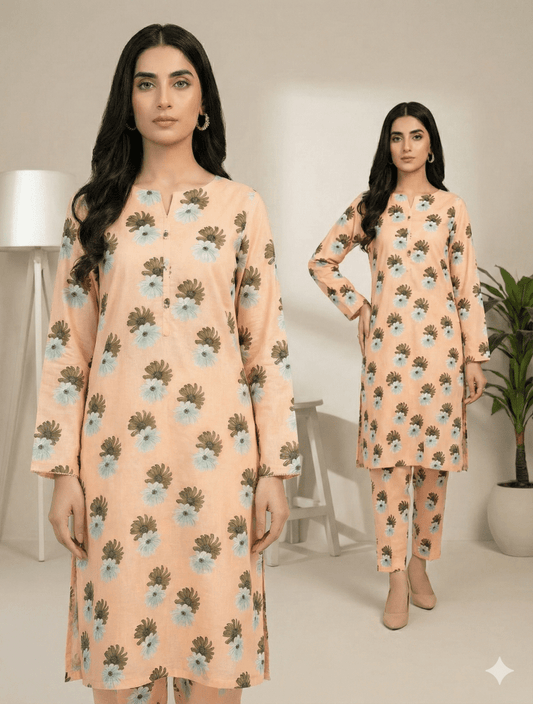 2 Piece Imported China Linen (Unstitched) - Wareeb.Shop