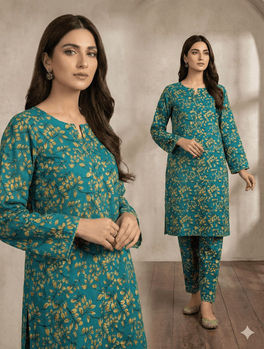 2 Piece Imported China Linen (Unstitched) - Wareeb.Shop