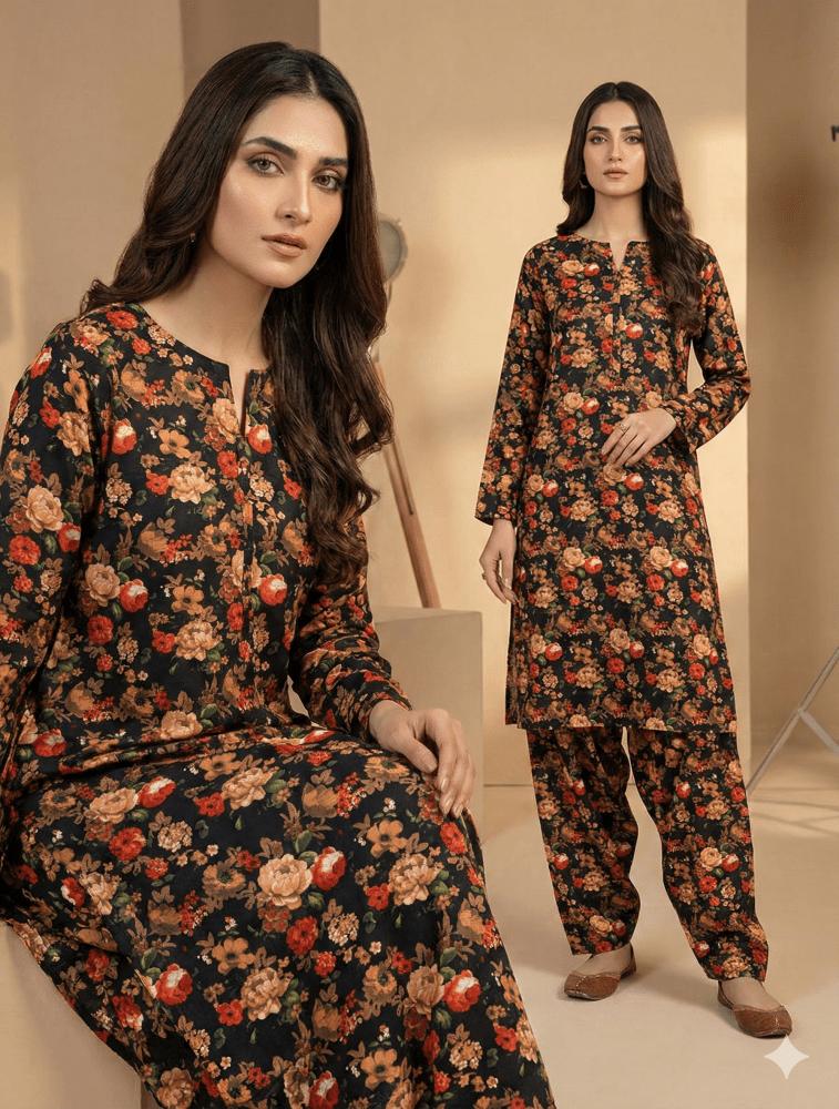 2 Piece Imported China Linen (Unstitched) - Wareeb.Shop