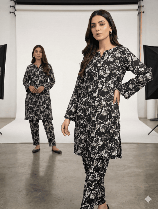 2 Piece Imported China Linen (Unstitched) - Wareeb.Shop