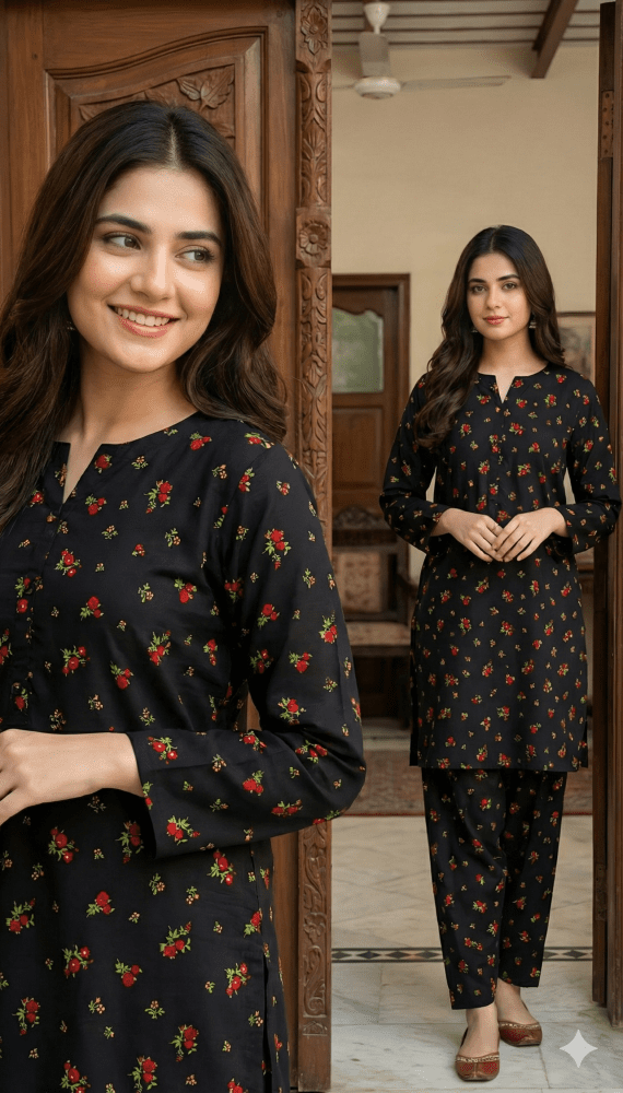 2 Piece Imported China Linen (Unstitched) - Wareeb.Shop