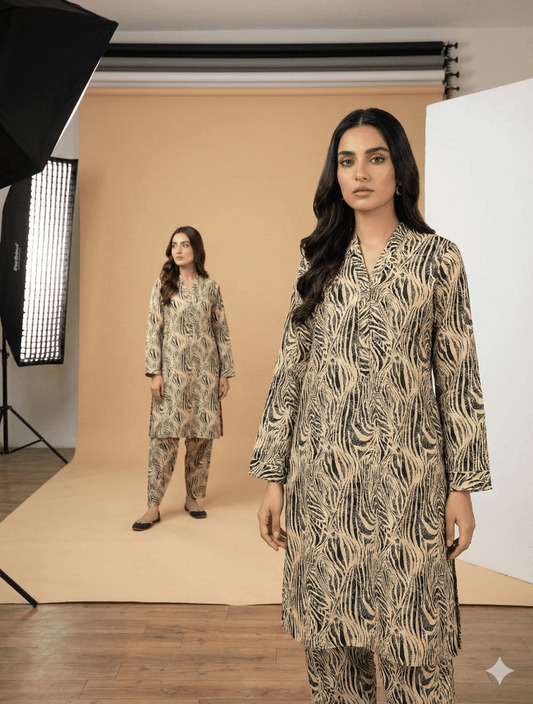 2 Piece Imported China Linen (Unstitched) - Wareeb.Shop