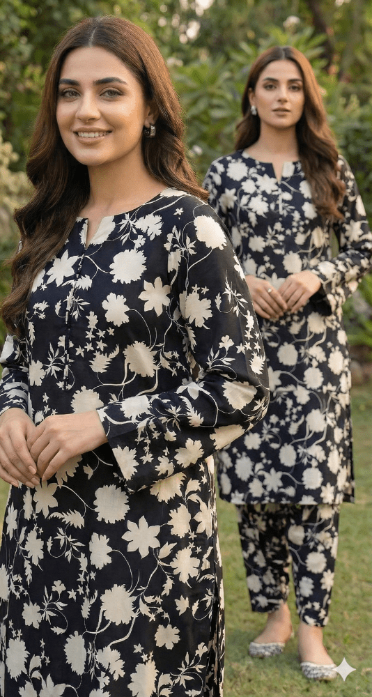 2 Piece Imported China Linen (Unstitched) - Wareeb.Shop