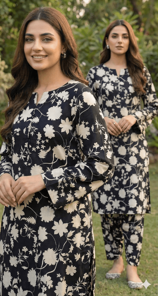 2 Piece Imported China Linen (Unstitched) - Wareeb.Shop