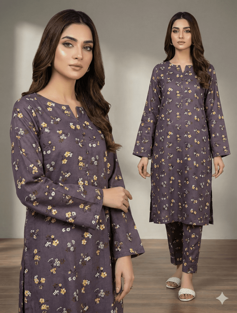 2 Piece Imported China Linen (Unstitched) - Wareeb.Shop