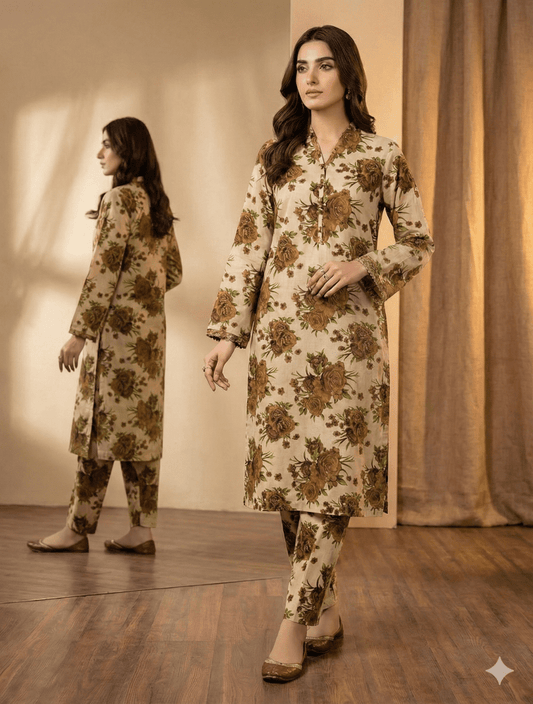 2 Piece Imported Linen (Unstitched) - Wareeb.Shop