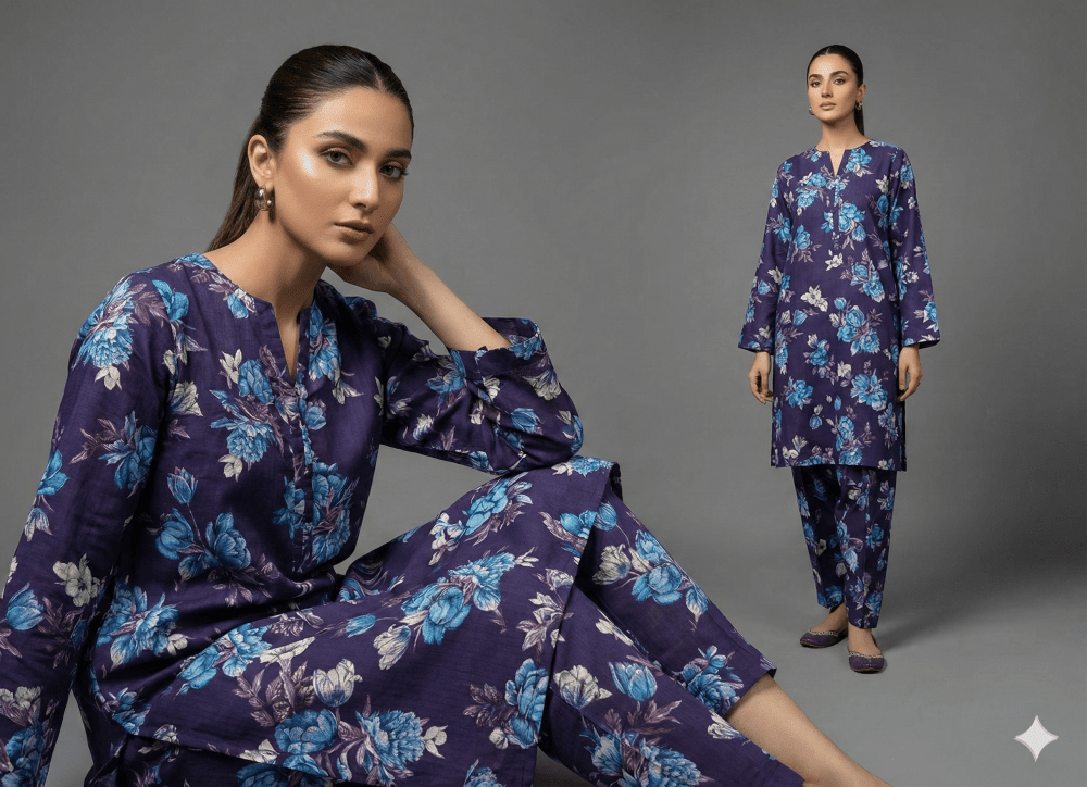 2 Piece Sapphire Lilan Bana Dora (Unstitched) - Wareeb.Shop