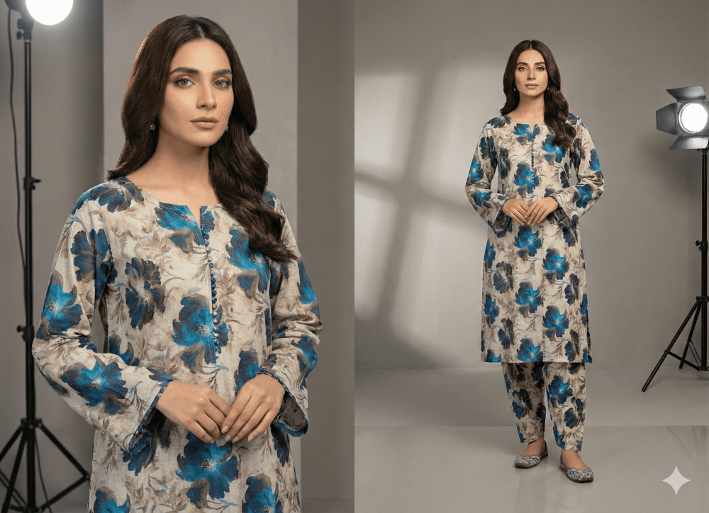 2 Piece Sapphire Lilan Bana Dora (Unstitched) - Wareeb.Shop