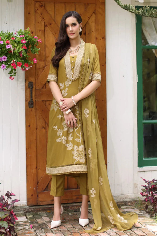 Bareeze Embroidered Dhanak Three Piece Winter BR - 86 - Wareeb.Shop