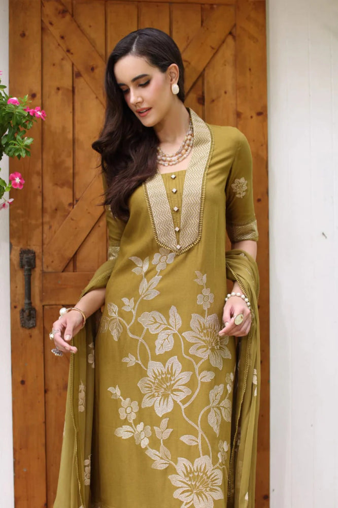 Bareeze Embroidered Dhanak Three Piece Winter BR - 86 - Wareeb.Shop