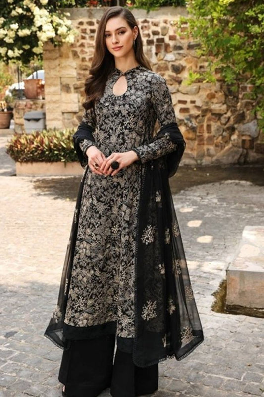 Bareeze Embroidered Three Piece Dhanak jungle Bari - Wareeb.Shop