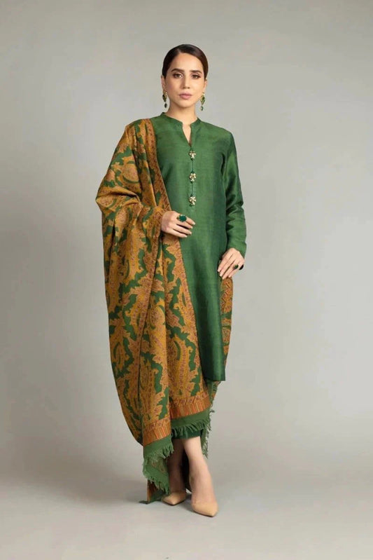 Bareeze Embroidered Three Piece Winter Collection BR - 5025 - Wareeb.Shop