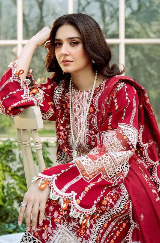 BIN ILYAS - Summer 3PC Lawn Chikankri Embroidered Suit - Wareeb.Shop