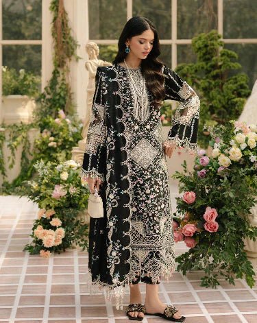 Bin Ilyas - Summer 3Pc Lawn Chikankri Embroidered Suit - Wareeb.Shop