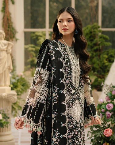 Bin Ilyas - Summer 3Pc Lawn Chikankri Embroidered Suit - Wareeb.Shop