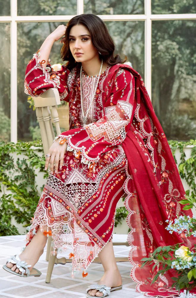 BIN ILYAS - Summer 3PC Lawn Chikankri Embroidered Suit - Wareeb.Shop