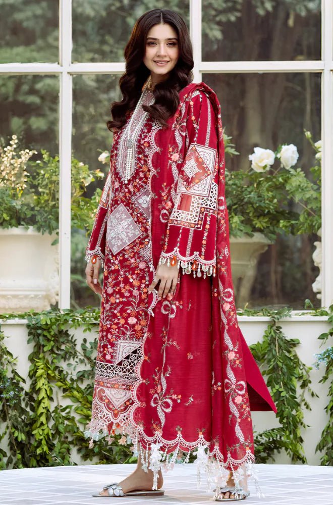 BIN ILYAS - Summer 3PC Lawn Chikankri Embroidered Suit - Wareeb.Shop