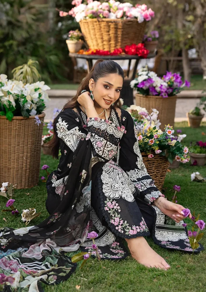 Elaf | Mahjabeen | Unstitched Lawn 3Pc - Wareeb.Shop