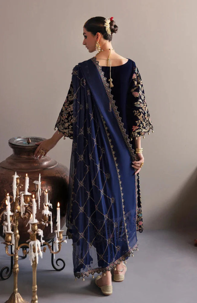 Embroidered Velvet Three piece velvet Collection FCC ZC - 151 - Wareeb.Shop