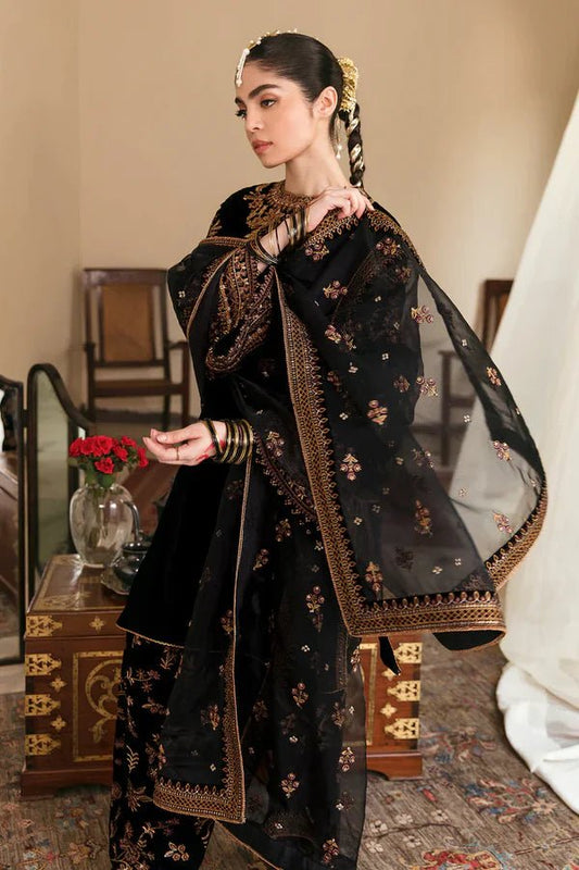 Embroidered Velvet Three piece Winter Collection FCC ZC - 126 - Wareeb.Shop