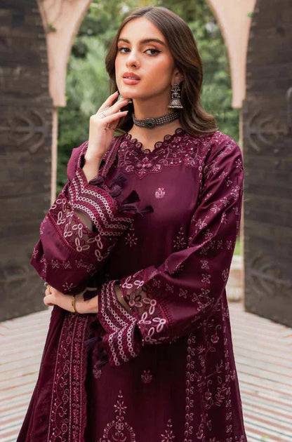 Farasha - 3PC Lawn Embroidered Suit - Wareeb.Shop