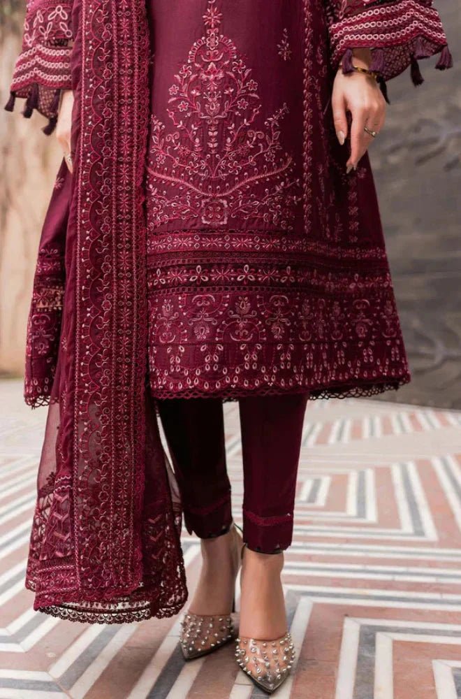 Farasha - 3PC Lawn Embroidered Suit - Wareeb.Shop