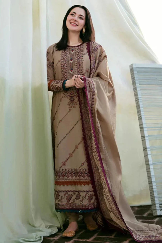 Florant Embroidered Dhanak Three Piece FLO - 185 - Wareeb.Shop