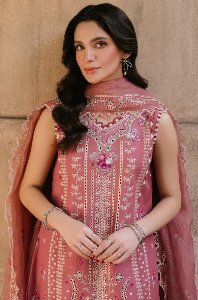 Hussain Rehar - Summer 3PC Lawn Embroidered Suit - Wareeb.Shop