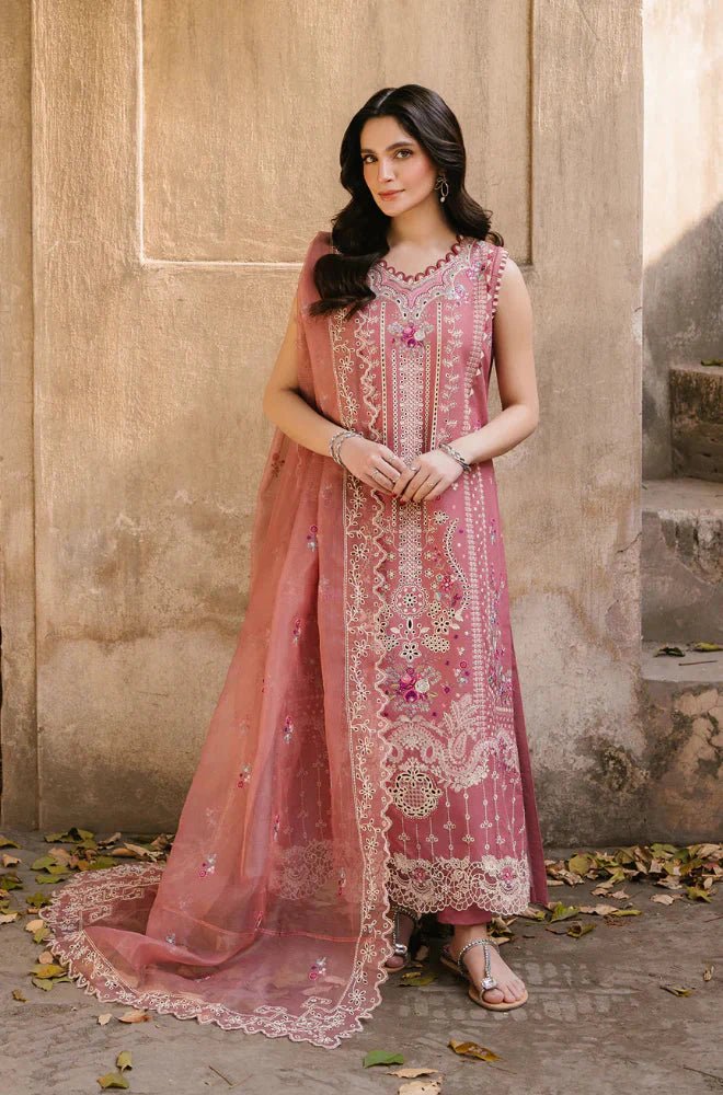 Hussain Rehar - Summer 3PC Lawn Embroidered Suit - Wareeb.Shop