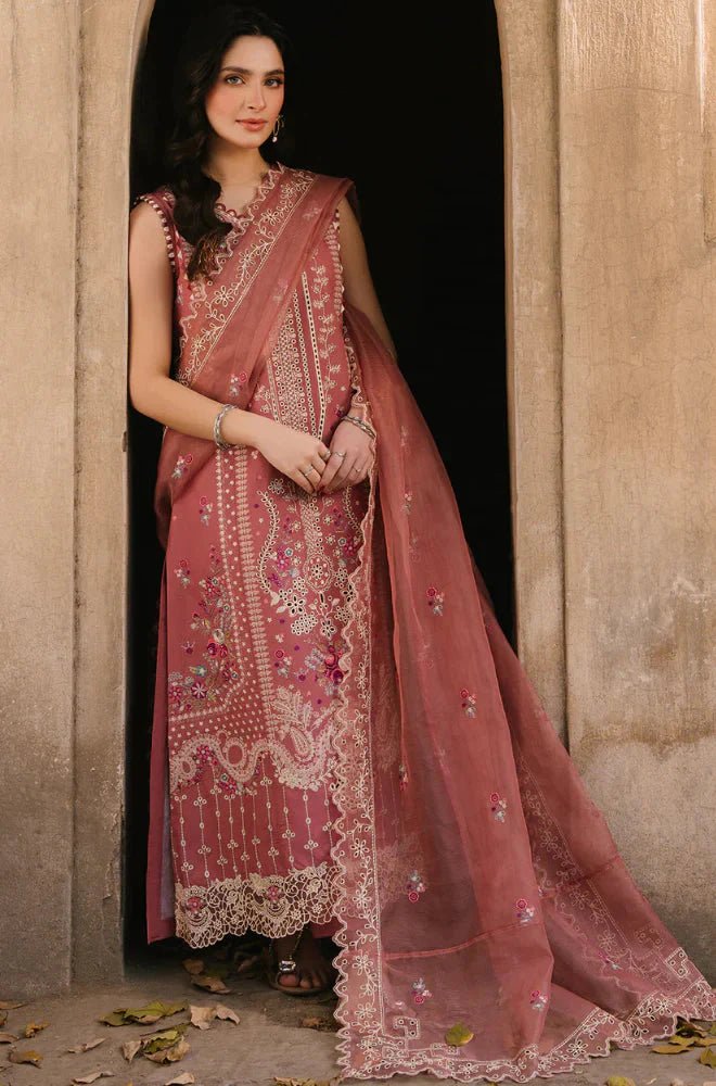 Hussain Rehar - Summer 3PC Lawn Embroidered Suit - Wareeb.Shop