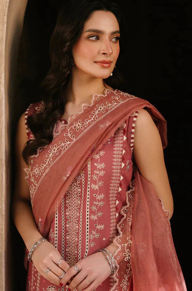 Hussain Rehar - Summer 3PC Lawn Embroidered Suit - Wareeb.Shop