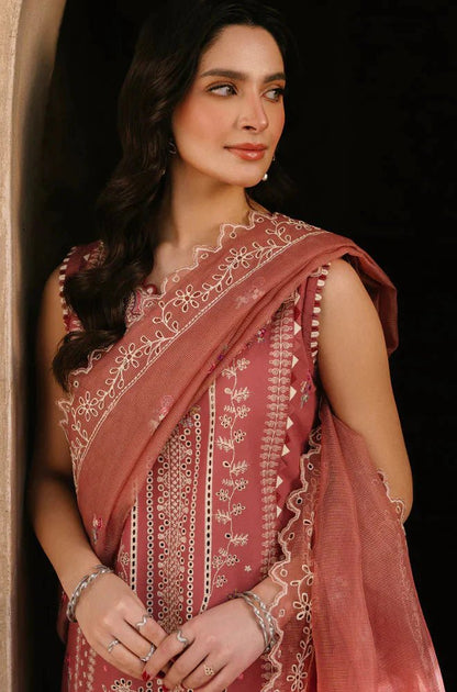 Hussain Rehar - Summer 3PC Lawn Embroidered Suit - Wareeb.Shop