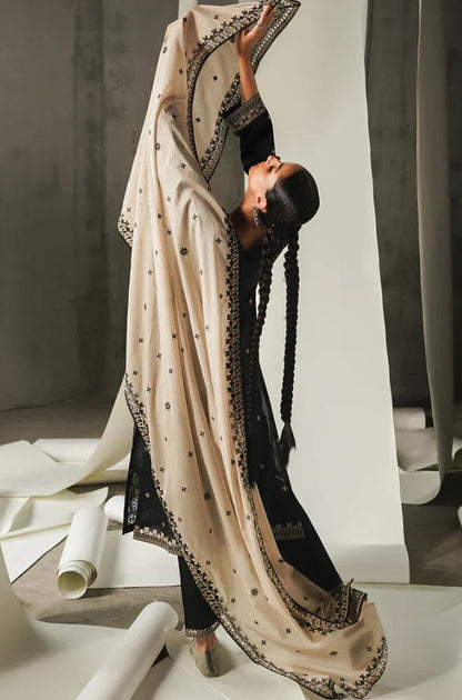 Image Embroidered Dhanak Three Piece IM - 740 - Wareeb.Shop