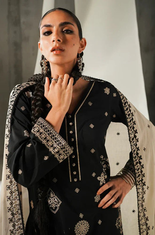 Image Embroidered Dhanak Three Piece IM - 740 - Wareeb.Shop