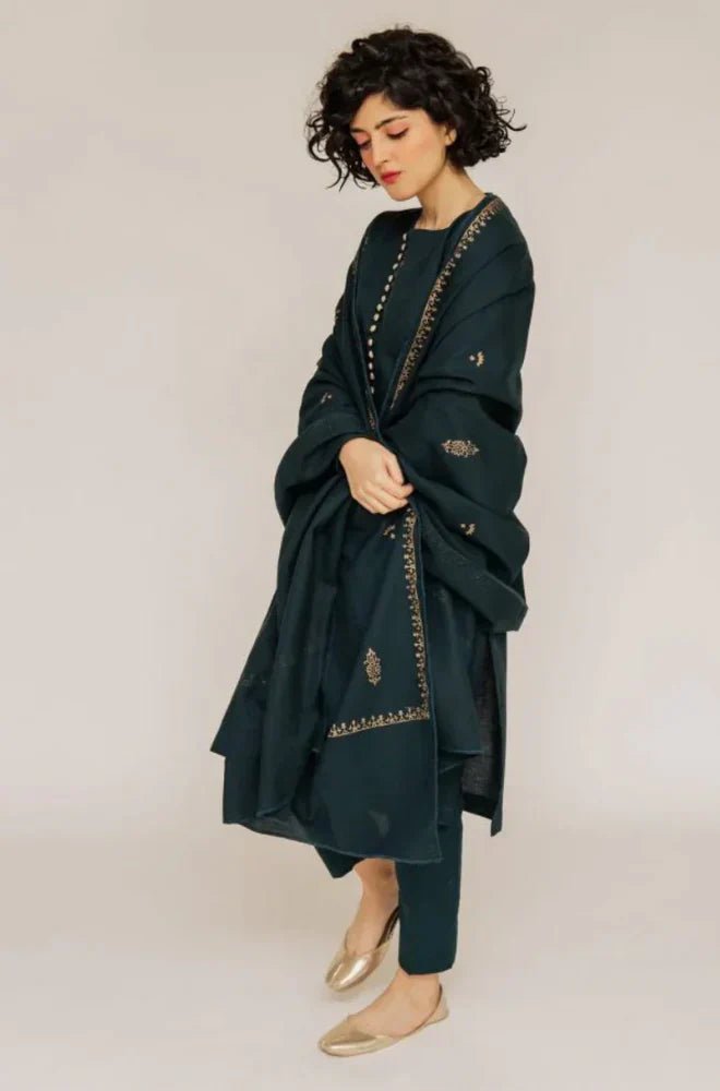 Jazmin Three Piece Winter Collection J - 0758 - Wareeb.Shop